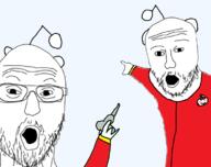 meta:tagme variant:two_pointing_soyjaks wojakland // 750x593 // 143.8KB