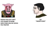 animal azov_battalion bloodshot_eyes crying ear nordic_chad open_mouth pig russo_ukrainian_war soyjak stubble text variant:markiplier_soyjak volodymyr_zelenskyy // 1325x800 // 393.2KB