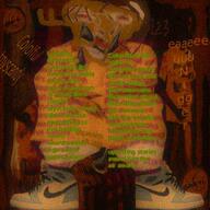 antimatter bloodshot_eyes clothes crying jordans noise open_mouth rope shoe soyjak static suicide text tongue trend:slopjak variant:bernd // 512x512 // 38.7KB