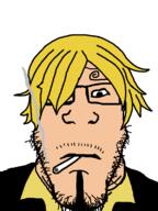 hair neutral one_piece stubble subvariant:neutralplier variant:markiplier_soyjak vinsmoke_sanji yellow_hair // 600x800 // 27.3KB