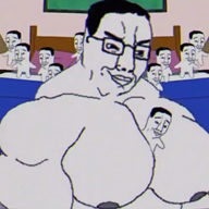 animated arm bed buff leg looking_at_you mge multiple_soyjaks muscles smile subvariant:chudjak_front team_fortress_2 variant:chudjak video // 498x498, 2.4s // 190.4KB