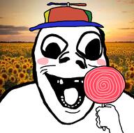 artist:soyia_agent childish happy joy lollipop meta:op_made_a_self_portrait_of_xerself propeller_hat subvariant:bartolomeo variant:bernd // 1200x1195 // 144.4KB