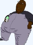 black_skin dave_blunts soy soylent soylent_(mint_chocolate) subvariant:wholesome_soyjak variant:gapejak // 600x800 // 48.9KB