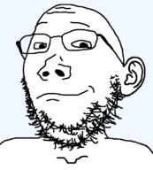bald beard closed_mouth glasses skinny subvariant:shrimpish variant:gapejak // 650x720 // 18.4KB