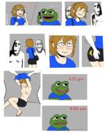 2soyjaks apu are_you_soying_what_im_soying ashbie aspie autism blush breast breasts brown_eyes brown_hair clothes comic creepy crying cuck cuckold cuckoldry distorted evil fat female frog full_body grin hair implied_rape implied_sex looking_to_the_right meta:pornographic_content naked ntr ominous phone rape sex shadow smirk spanking subvariant:hornyson sweating text tshirt variant:cobson variant:markiplier_soyjak worried // 1640x2048 // 1.3MB