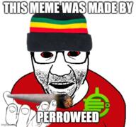 420chan beanie bloodshot_eyes clothes glasses hand hat imgflip.com impact_font meme perro_hold soyjak stubble text variant:el_perro_rabioso watermark weed // 518x482 // 240.8KB