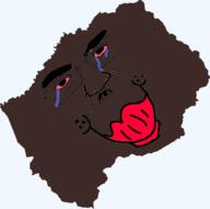 artist:janzyalgo big_lips country crying dark_skin eyebrows glasses hitler_mustache jartycuck map mustache op_is_kinda_lazy_for_not_tagging_half_of_his_postda subvariant:jartycuck variant:chudjak // 1029x1025 // 221.1KB