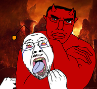 2soyjaks ack algeria arm atheistcuck bloodshot_eyes buff choke_hold chud degenerate demon devil_horns ear glasses hand headlock hell mustache open_mouth reddit reddit_moment redditard soyjak strangling stubble subvariant:pol_face the_weak_should_fear_the_strong tongue tongue_out variant:bernd variant:chudjak // 499x461 // 136.4KB