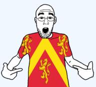 anglesey arm british clothes ear flag flag:anglesey glasses hair hand lion open_mouth pointing soyjak stubble teeth tshirt united_kingdom variant:shirtjak wales // 1236x1118 // 246.5KB