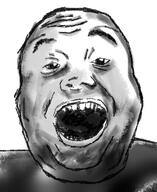 bald dark detailed drawing light monochrome no_stubble shadow sketch soyjak variant:alicia // 418x511 // 219.4KB