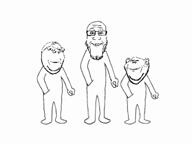 3soyjaks animated arm dance dancing_trio ear full_body glasses grin hand leg looking_at_you mario_kart_double_dash music smile snap soyjak stubble subvariant:wholesome_soyjak variant:gapejak variant:impish_soyak_ears variant:markiplier_soyjak // 640x480, 10.2s // 2.8MB