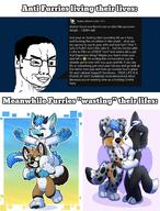 antifurry blue_eyes coping crying cute dog dragon fox furry green_eyes irregular_text mask obsessed reddit satire seething variant:chudjak wall_of_text wordswordswords // 1765x2320 // 1.0MB