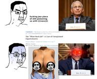 anthony_fauci booba breasts brown_skin closed_mouth dr_fauci female gigachad irl lips oh_my_god_she_is_so_attractive pfizer sweating text tits vaccine variant:chudjak variant:feraljak // 1262x1040 // 399.7KB