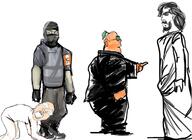 anti_froot artist:romanian_schizo clothes evil froot glasses jesus naked new_frootisr_order political_cartoon politician scared suit swastika terror variant:bernd white_skin // 632x460 // 163.8KB