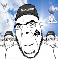 baby bbc blacked blood bloodshot_eyes blue_skin calm cap clothes crazed deformed fume glasses hat merge multiple_soyjaks queen_of_spades sky smile soyjak stubble subvariant:jacobson subvariant:wholesome_soyjak sun tattoo text variant:a24_slowburn_soyjak variant:bernd variant:cobson variant:gapejak variant:impish_soyak_ears variant:markiplier_soyjak // 1024x1046 // 516.4KB