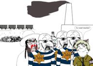 auschwitz big_nose boxcars building catboy corpses crying dead german_text happy_merchant hole holocaust irl_photo its_over jewish_nose jewish_star le_happy_merchant nas:happy_jewish nas:merchant nazism neko real schrodinger sign smoke striped_clothing subvariant:feraljew subvariant:shoyta text train variant:feraljak variant:gapejak variant:markiplier_soyjak // 3508x2480 // 1.7MB