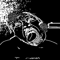 animated clothes dead glasses gun hanging i_love monochrome mustache open_mouth rope shot soyjak stubble suicide tongue tranny variant:bernd // 370x377 // 811.3KB