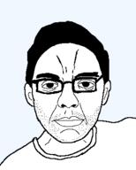 Warrior-Z(user) angry closed_mouth clothes eyes glasses hair lips looking_at_you meta:SOYDUEL_TOOK_PLACE_IN_COMMENT_SECTION subvariant:z_chud template transparent_background variant:chudjak variant:zjak // 299x373 // 6.0KB