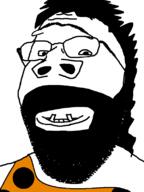 beard big_nose buck_teeth caveman hairy leopard long_hair smile subvariant:wholesome_soyjak teeth unibrow variant:gapejak // 600x800 // 30.3KB