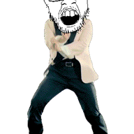 animated dance full_body gangnam_style glasses irl open_mouth push_pin soyjak sticky stubble template transparent_background variant:feraljak // 300x460 // 314.1KB