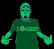 2soyjaks arm clothes ear glasses grigger hand heart i_heart_nigger i_love nigger open_mouth pointing soyjak stubble template tranny tshirt variant:alicia variant:shirtjak // 618x559 // 232.2KB