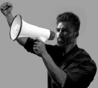 gray_skin grayscale megaphone nas:gigachad speech
