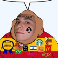 award blacked brazil brown_skin cuck cuckistador doxxed francoist_spain israel lgbt mcdonalds spacefrogfr3n spain starbucks stubble taco_bell trans transgender_flag variant:meximutt vox x // 922x934 // 401.9KB