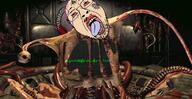 Fallout_1 blood bloodshot_eyes crying fallout glasses gore master multiple_eyes mutant open_mouth purple_hair soyjak stubble the_master_(fallout) tongue tranny variant:bernd white_skin yellow_teeth // 803x414 // 490.3KB