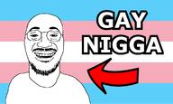 clickbait faggot gay glasses nigga smile stubble text tranny transgender_flag variant:nigga // 1024x615 // 102.0KB