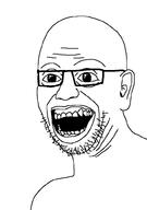 balding ear glasses oh_my_god_she_is_so_attractive open_mouth stubble teeth variant:unknown wrinkles // 708x1005 // 17.3KB
