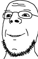 glasses ross_scott smile soyjak stubble variant:ross_scott // 616x943 // 14.1KB