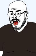 alyssa_mercante beard beta_male fat giant_bomb glasses jordan_middler open_mouth simp soyjak variant:unknown // 745x1142 // 17.2KB
