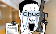 chud_(boorufag) crying gun i_can't_breed manifesto rifle school variant:chudjak // 680x414 // 225.8KB