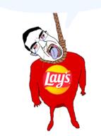 bloodshot_eyes cross_eyed crying ear full_body glasses hair hanging lays open_mouth piss rope soyjak speech_bubble speech_bubble_empty subvariant:patrick suicide tongue variant:chudjak yellow_teeth // 321x430 // 33.3KB