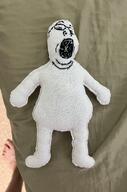 foot glasses irl open_mouth plush soyjak stubble variant:gapejak // 960x1454 // 257.5KB