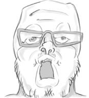 glasses open_mouth redraw soyjak stubble variant:a24_slowburn_soyjak // 804x885 // 314.7KB