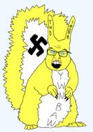 1488 animal blue_eyes eyes_like_the_o-o-cean subvariant:feralsquirrel swastika trend:aryan trend:squirreljakking variant:feraljak yellow_fur ywnbaw // 1443x2048 // 68.0KB