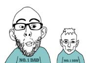 bald child ear father glasses hair happy looking_at_each_other shirts smile son stubble text trend:aryan variant:nojak variant:unknown // 900x600 // 43.4KB