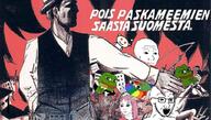 closed_mouth finnish_text frog glasses open_mouth pepe reddit snoo soyjak stubble variant:soyak variant:wojak wojak // 1024x582 // 192.2KB