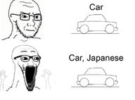 arm car concerned excited frown glasses hand hands_up japan open_mouth soyjak soyjak_comic stubble subvariant:soyak_(irritated) subvariant:wewjak thing_japanese variant:soyak // 720x534 // 131.7KB