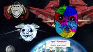 4chan baby colony deformed ear earth getter_robo glasses hair just_fuck_my_shit_up mecha moon multiple_soyjaks mustache nikocado_avocado pacifier plant qa_(4chan) red_eyes smile soyjak space spaceship star stubble subvariant:jacobson subvariant:nathaniel trend:colorjak tv_(4chan) variant:a24_slowburn_soyjak variant:gapejak variant:impish_soyak_ears variant:soyak // 1269x709 // 958.4KB