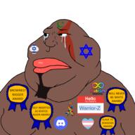 Warrior-Z(user) arab brown_skin crying flag:israel israel muslims sad shitskin star_of_david variant:meximutt // 2000x2000 // 565.7KB