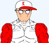 akio_yabe baseball_cap clothes glasses hat k konami no_mouth no_nose power_pro request subvariant:muscular_chud text transparent_background variant:chudjak white_skin // 1059x929 // 31.8KB