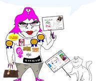 animal animal_crossing award cat feminist femoid nose_ring pink_hair sign small_brain stardew_valley variant:feraljak variant:impish_soyak_ears // 2925x2460 // 1.6MB