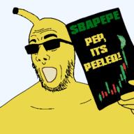banana bapepe gape glasses holding_object open_mouth stock stock_market sunglasses variant:comicjak // 400x400 // 31.0KB