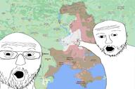 2soyjaks arm bakhmut glasses map open_mouth russo_ukrainian_war soyjak stubble ukraine variant:two_pointing_soyjaks // 1280x844 // 364.4KB