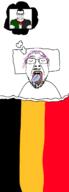 2soyjaks belgium blanket buff closed_eyes closed_mouth clothes country ear flag glasses hair jordan open_mouth pillow purple_hair sleeping soyjak stubble subvariant:chudjak_front subvariant:muscular_chud thought_bubble tongue tshirt variant:bernd variant:chudjak yellow_teeth // 538x1499 // 81.0KB