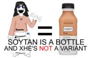 avengers beanie black_text blue_eyes blush bottle cacao clothes dress equals_sign eyelashes female food full_body glasses hair hat long_hair necklace nintendo nintendo_switch no_nose open_mouth red_text shoe soy soyjak soylent soylent_(cacao) template text variant:soytan video_game wave waving // 1257x786 // 283.5KB