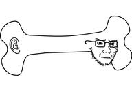 bone closed_mouth concerned ear frown glasses objectsoy series:bodybuddy soyjak stubble variant:soyak // 1000x690 // 55.0KB