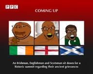 angry arm bindi british_broadcasting_corporation brown_eyes brown_hair brown_skin closed_mouth clothes coprophagia country england flag flag:england flag:ireland flag:pakistan flag:scotland glasses hair hand holding_object holding_poop indian ireland mustache open_mouth pakistan poop scotland smile soyjak stubble subvariant:wholesome_soyjak united_kingdom variant:feraljak variant:gapejak yellow_teeth // 920x738 // 352.2KB